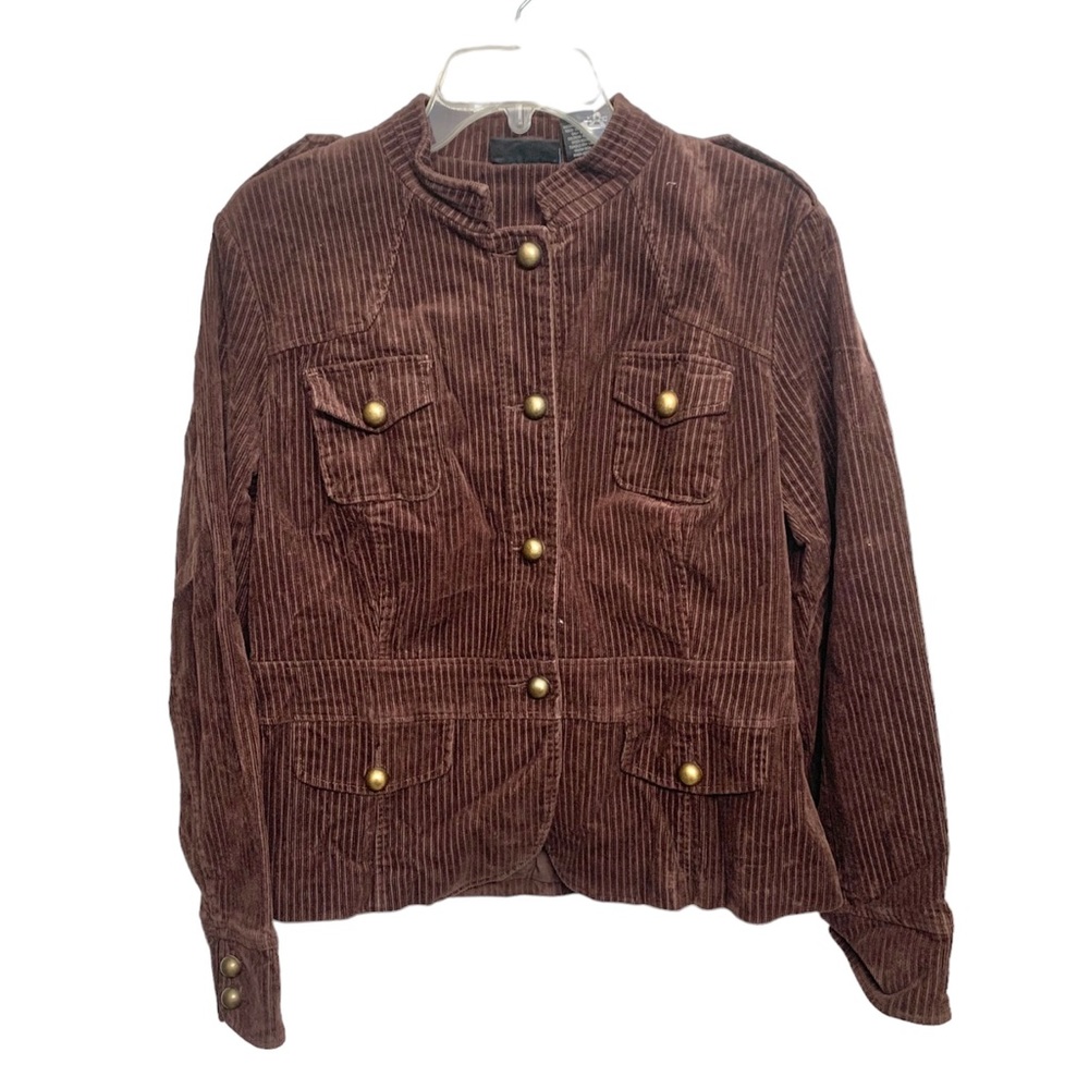 Brown Corduroy Women's Jacket